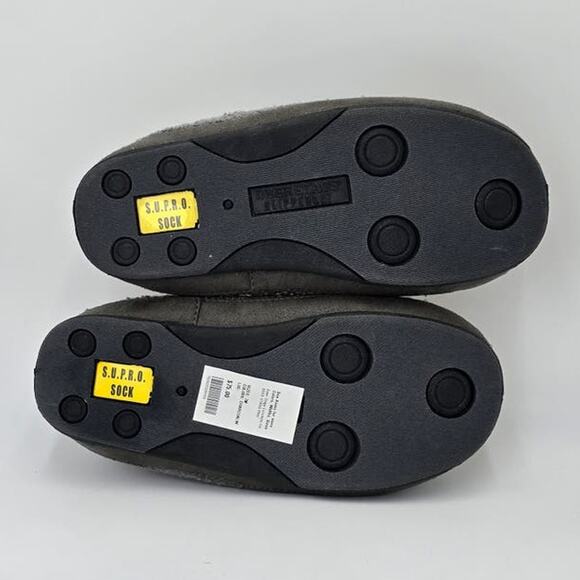 Deer Stags Slippers Smile Face Faux Shearling Cushioned Indoor Outdoor Womens 9M - Picture 7 of 9